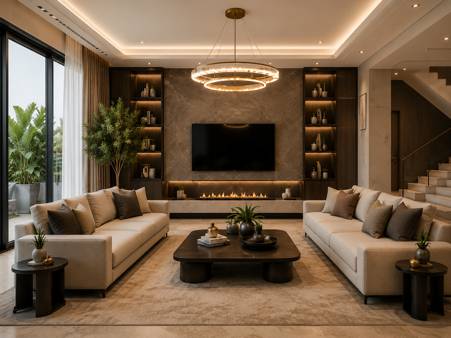 Modern villa living room
